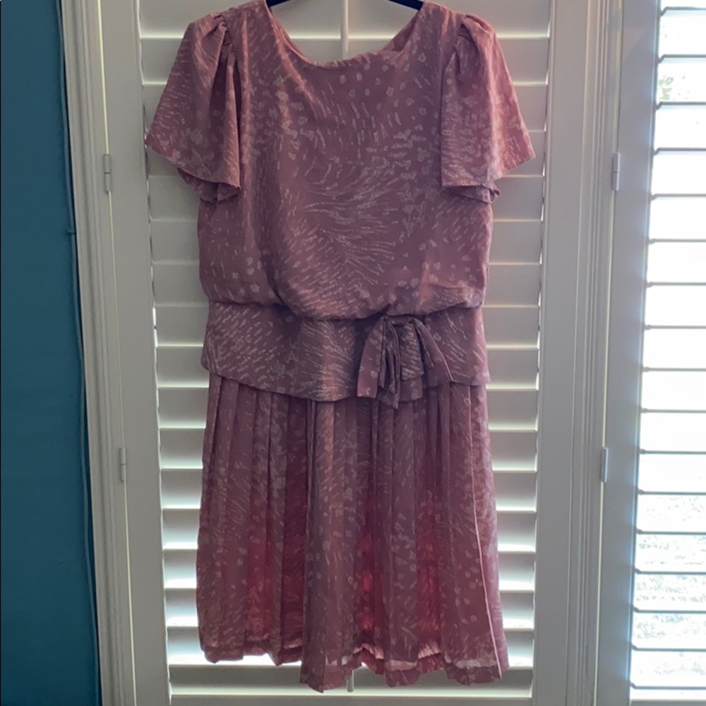 Vintage Parisian pleated dress